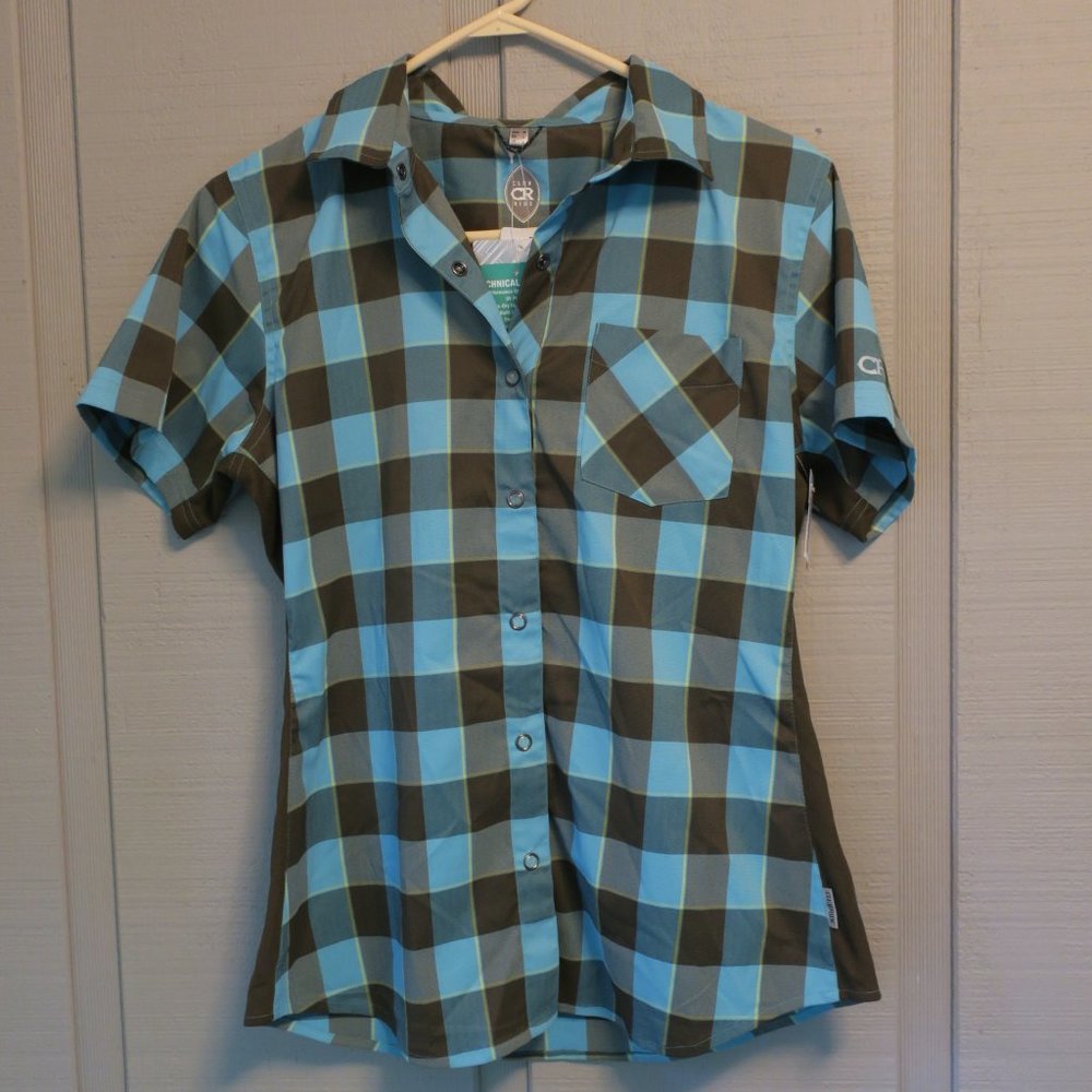 C R Club Ride Plaid Shirt M